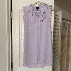 Free Press - Lavender - Ruffle Mini Shift Dress - XS